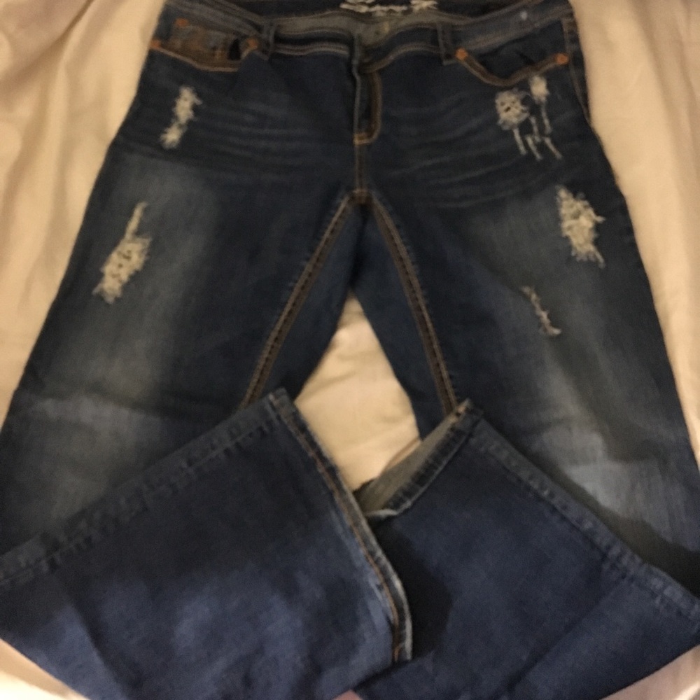 Seven distressed jeans